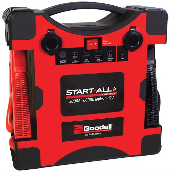 Goodall 12V 5000 Amp StartAll Corded Jump Pack GDLJP-12-5000T - main
